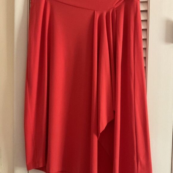Michael KORS ASYMMETRICAL ORANGE  WOMAN SKIRT SIZE US XL​​ - Picture 9 of 14